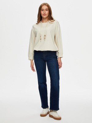 Faik Sönmez Relax Modallı Kemik Aksesuar Detaylı Sweatshirt W26SWT011