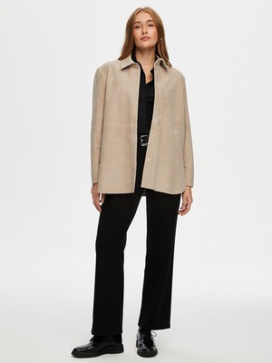 Faik Sönmez Süet Gömlek Ceket W26DRC006