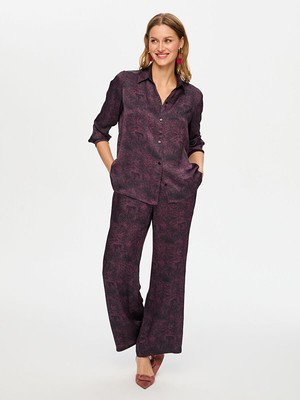 Faik Sönmez Soyut Desen Uzun Kol Gömlek S26GML004