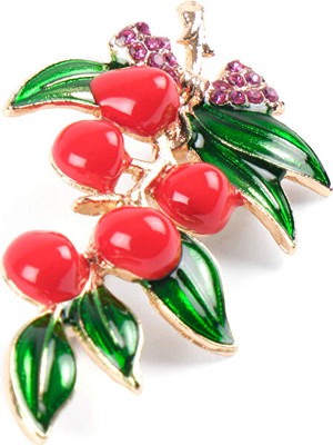 Faik Sönmez Çiçek Form Broş W26BRS002