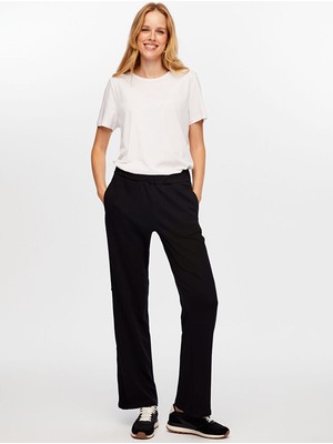 Faik Sönmez Fleto Cep Detaylı Wide Leg Fit Eşofman Alt W26ESA009