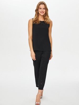 Faik Sönmez Yakası Delik Işli Yuvarlak Yaka Atlet S26ATL012