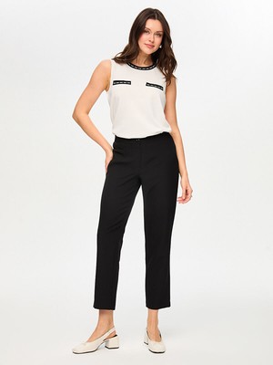 Faik Sönmez Staright Fit Şık Krep Pantolon S26PNT015