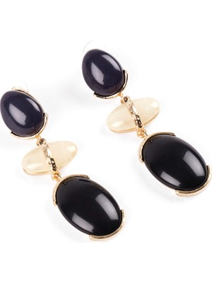 Faik Sönmez Renk Bloklu Taş Küpe W26KUP008