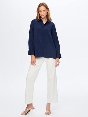 Faik Sönmez Düğme Detaylı Modallı Tunik W26TNK005