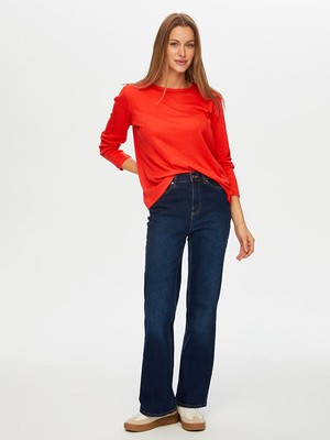 Faik Sönmez Relax Uzun Kollu Modallı Kaşkorse Tshirt W26TSH099