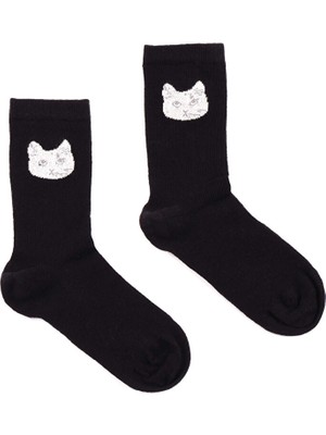Faik Sönmez Kedi Jakarlı Soket Çorap W26CRP015