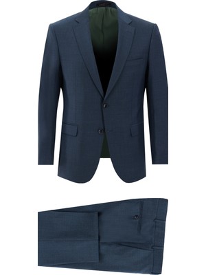 Abdullah Kiğılı 7 Drop Slim Fit Dar Kesim Yünlü Takım Elbise