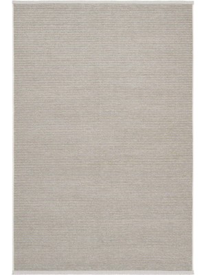 Cool Halı Marcos Bej Düz Renk Makinada Yıkanabilir Kaydırmaz Taban Dokuma Yazlık Ince Giriş Kilim