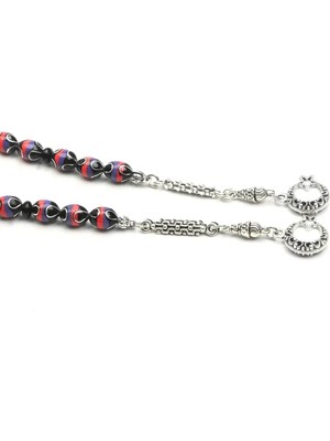 Blackcraft Çok Renkli Galalith ve Oltu Taşı Zaza Tespih