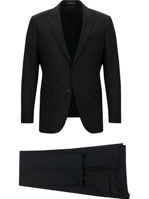 Abdullah Kiğılı 8 Drop Long Slim Fit Uzun Dar Kesim Yünlü Takım Elbise