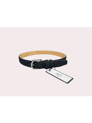 İstanbul Belt Hakiki Süet Kadın Deri Kemer – 3 CM – Gümüş Ton Tokalı, Dayanıklı, Şık & Gerçek Deriden Kemer