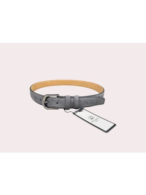 İstanbul Belt Hakiki Süet Kadın Deri Kemer – 3 CM – Gümüş Ton Tokalı, Dayanıklı, Şık & Gerçek Deriden Kemer