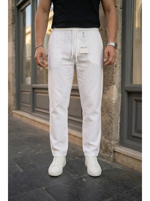 Kastrioti Relax Fit Keten Pantolon