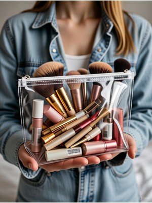 Cosmoplex Şeffaf Çanta 32X18X8