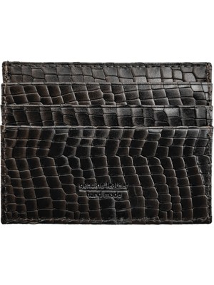 Rich Smith Gerçek Deri Slim Kartlık 10210 Python Siyah