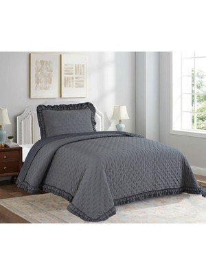 Goblette Home Lara Tek Kişilik Volanlı Yatak Örtüsü Takımı - 180X240 cm