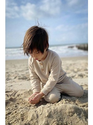 Cigit Reglan Kol Patlı Erkek Basıc Takım 1-8 Yaş Bej