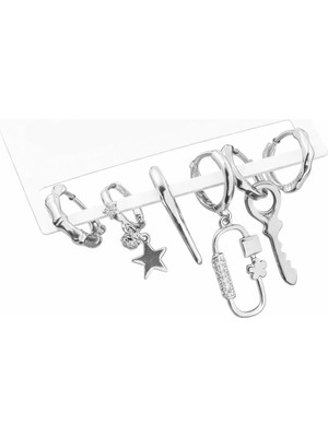 New Obsessions Çelik 6'lı Anime Küpe