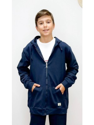 Divinus Erkek Çocuk Kanguru Cepli Eşofman Üstü