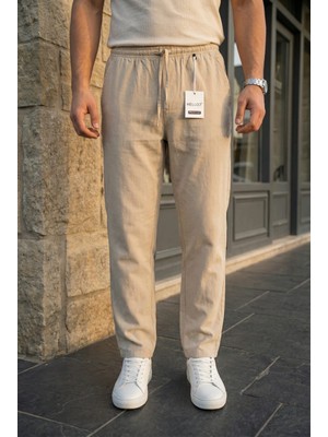 Kastrioti Relax Fit Keten Pantolon
