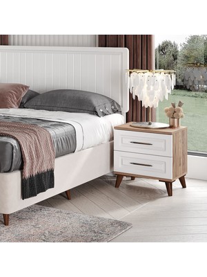 Guneystore Sport Komple Mdf Atlantik Çam - Beyaz Komodin