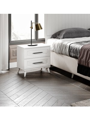 Guneystore Paris Komple Mdf Beyaz Komodin