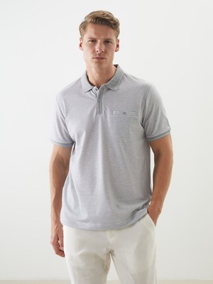 Lc Waikiki Yeni Sezon Polo Yaka Merserize Görünümlü Erkek Tişört