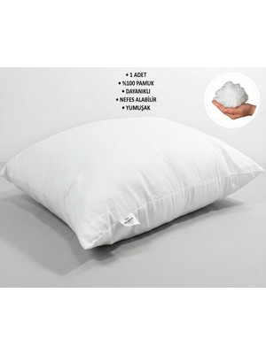 Clasy 1 Adet %100 Pamuk Yastık Dayanıklı Nefes Alabilir Yumuşak 700 Gram
