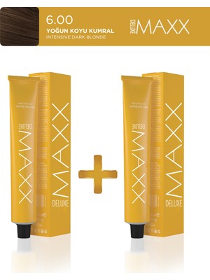 Maxx Deluxe 2'li Tüp Boya 60 ml 6.00 Yoğun Koyu Kumral