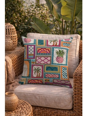 Evdek Çift Tarafı Baskılı Kırlent Kılıfı 6EOD17