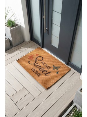 Vitali Home Chram Natürel Home Sweet Paspas Dış Kapı Paspası Kıl Kapı Önü Paspası 2014