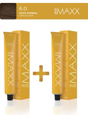 Maxx Deluxe 2'li Tüp Boya 60 ml 6.0 Koyu Kumral