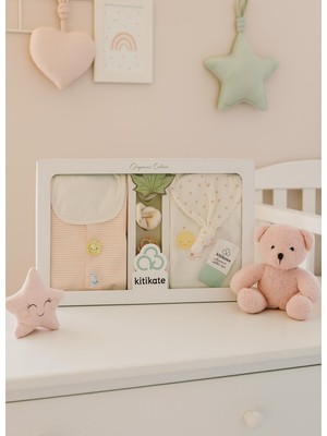 Kitikate Organik New Dreams 10'lu Zıbın Set Pembe