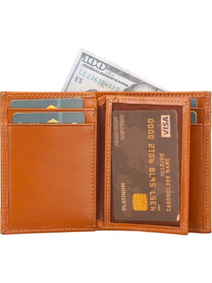 Gp Iguana Airmaka Airtag Uyumlu Deri Erkek Cüzdan RST2EF Taba