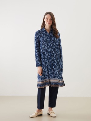 Lc Waikiki Yeni Sezon Desenli Kadın Gömlek Tunik