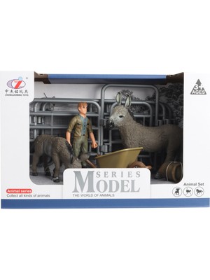 bebekokusu Model Hayvan Seti Eşek ve Sıpa-2