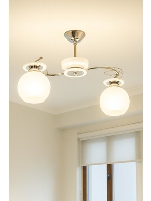 PremiumPort Modern Spor Ilay Beyaz 2'li Avize, Şık ve Zarif Aydınlatma Seçeneği