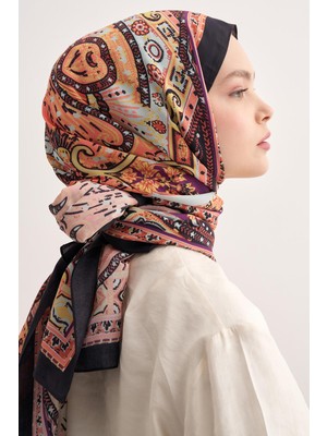 Carell Serenity Lacivert Vela Floş Şal