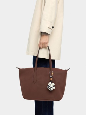 Parfois Yumuşak Dokulu Charmlı Shopper Çanta