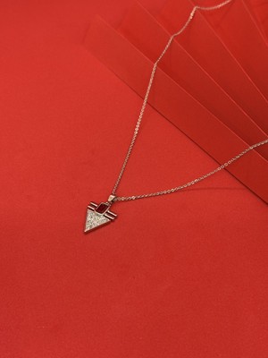 Geometrik Zirkon Taşlı Kolye