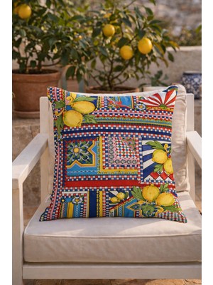 Evdek Çift Tarafı Baskılı Kırlent Kılıfı 6EOD16