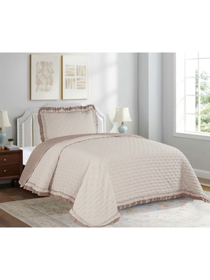 Goblette Home Lara Tek Kişilik Volanlı Yatak Örtüsü Takımı - 180X240 cm