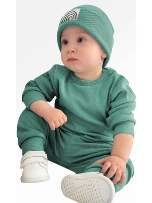 Loodus Süper Pamuk Bereli 3'lü Takım Bebek ve Çocuk Takımı