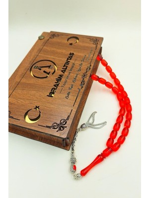 İbrahim Altıntaş Şeffaf Kırmızı Kapsül Kesim Kehribar Tespih