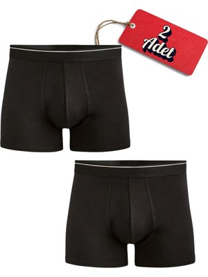 Cennetoğlu Erkek 2 Adet Likralı Boxer Özel  Ambalajlı Paket