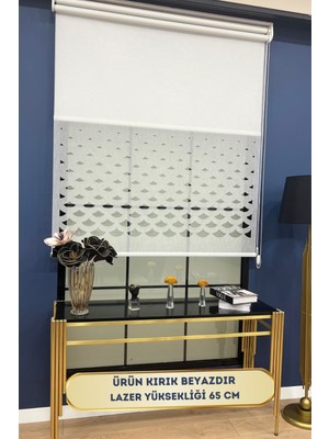 Volper Mekanik VP1001 Çift Mekanizmalı Lazer Kesim Tül ve Stor Perde (Kırık Beyaz)