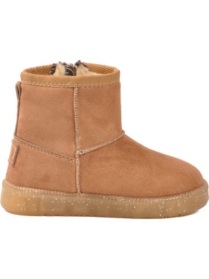 Ayk's Taba Tekstil Içi Kürklü Fermuarlı Çocuk Bot 1212 P