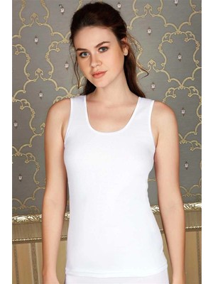 MTM My The Mall Giyim Pamuklu Ribana Geniş Askılı Atlet