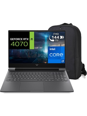 Hp Victus 16-R0071NT 8V898EA C10 I7-13700H 24 GB 1 Tb 8 GB RTX4070 16.1" Full Hd Windows 11 Pro Gaming Laptop + Çanta